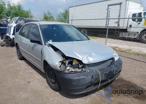 2003 Honda Civic Lx z USA, uszkodzony, nr VIN 2HGES16553H545198